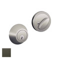 Schlage Residential JD62 Deadbolt In Vis Pack, Double Cylinder, Schlage C Keyway, Adjustable 2-3/8" or 2-3/4" Backset, Aged Bronze