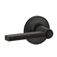 Schlage Residential J40 Solstice Privacy Lever Lock Function, Aged Bronze