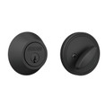 Schlage Residential JD60F Deadbolt, Single Cylinder, Schlage C Keyway, Adjustable 2-3/8" or 2-3/4" Backset, UL Listed, Matte Black