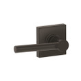 Schlage Residential J10 Broadway Passage Lever Lock With Collins Trim Function, Decorative, Matte Black