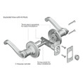 Schlage Residential J10 Solstice Passage Lever Lock With Collins Trim Function, Decorative, Aged Bronze