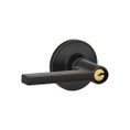 Schlage Residential J54 Solstice Keyed Entry Lever Lock Function, Aged Bronze