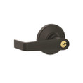 Schlage Residential J54 Marin Keyed Entry Lever Lock Function, Matte Black