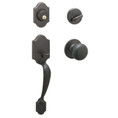 Schlage Residential Jh60 Vis Pack Handleset/Entrance Lock Ual Ed, Entrance Handleset, Paris Exterior, Stratus Knob Interior, Aged Bronze