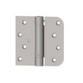 Hager Full Mortise Residential Spring Hinge Square Corner X 5/8" Radius Round Corner, 4" X 4", Satin Brass