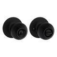 Safe Lock SK5000 Regina Keyed Entry Knob, Round Rose, Round Corner Adjustable Latch, Round Corner Strike, Keyed Alike in Groups of 3, Matte Black