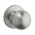 Safe Lock SK1000 Regina Passage Knob, Round Rose, Round Corner Adjustable Latch, Round Corner Strike, Satin Chrome