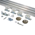 Orca Hardware Bpk1200F Bypass Door Track 48", 125 Lbs., For Fascia Standard Rollers, 1-3/8" Thickness