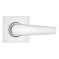Safe Lock SL1000 Winston Passage Lever, Square Rose, Round Corner Adjustable Latch, Round Corner Strike, Bright Polished Chrome