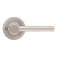 Safe Lock SL1000 Reminy Passage Lever, Round Rose, Round Corner Adjustable Latch, Round Corner Strike, Satin Nickel