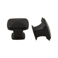 Orca Hardware Ck-20032 Baker Cabinet Knob Collection, Square Pull, 32mm Diameter, Zinc Alloy, Matte Black