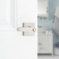 Safe Lock SL4000 Winston Privacy Lever, Turn Button Inside, Square Rose, Round Corner Adjustable Latch, Round Corner Strike, Satin Nickel