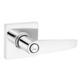 Safe Lock SL4000 Winston Privacy Lever, Turn Button Inside, Square Rose, Round Corner Adjustable Latch, Round Corner Strike, Bright Polished Chrome
