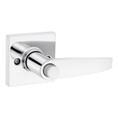 Safe Lock SL4000 Winston Privacy Lever, Turn Button Inside, Square Rose, Round Corner Adjustable Latch, Round Corner Strike, Bright Polished Chrome