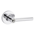Safe Lock SL6000 Reminy Keyed Entry Lever, Turn Button Inside, Round Rose, Round Corner Adjustable Latch, Round Corner Strike, Keyed Alike in Groups of 5, Bright Polished Chrome
