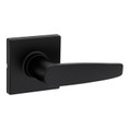 Safe Lock SL10002 Winston UL Passage Lever, 3 Hour Fire Rated, Square Rose, Round Corner Adjustable Latch, Round Corner Strike, Matte Black