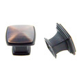 Orca Hardware Ck-20032 Baker Cabinet Knob Collection, Square Pull, 32mm Diameter, Zinc Alloy, Oil Rubbed Bronze