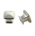Orca Hardware Ck-20032 Baker Cabinet Knob Collection, Square Pull, 32mm Diameter, Zinc Alloy, Satin Nickel