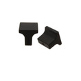 Orca Hardware Ck-17025 Square Cabinet Knob Comb Collection, Pull, 25mm Diameter, Zinc Alloy, Matte Black