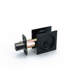 Orca Hardware Pocket Door Lock, Square, Privacy Function, Matte Black