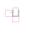Orca Hardware Bypass Door Bottom Channel Guide Track 72", Aluminum, Floor Insert,