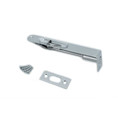 Orca Hardware Flush Bolt, Radius Corner, 6 Inch, Bright Polished Chrome