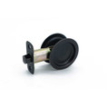 Orca Hardware Pocket Door Latch Lock, Round, Passage Function, Oil Rubbed Dark Bronze