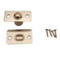 Orca Hardware Square Corner Ball Catch With Radius Strike Cabinet, Satin Nickel
