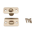 Orca Hardware Radius Corner Ball Catch With Radius Strike Cabinet, Satin Nickel