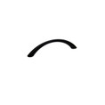 Orca Hardware Cp-15096 Handle Pull Preston Cabinet, Bachelor Collection, 96mm Center To Center, Zinc Alloy, Matte Black