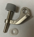 Perfect Products Hinge Mounted Single Door Bumper Residential Saver, Pewter, Satin Nickel