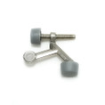 Orca Hardware Hinge Pin Door Stop, With Grey Tip, Zinc Alloy, Satin Nickel
