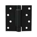 Orca Hardware Spring Steel Hinge 4" X 4" X Square Corner, Z Hole Pattern, /Us10B, Oil Rubbed Bronze