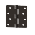 Hager Full Mortise Residential Hinge 5/8" Radius Corner Plain Bearing Steel 4" X 4", Matte Antique Bronze