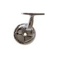 Orca Hardware Hd Handrail Bracket With Round Base Heavy Duty, Zinc Alloy, Bright Polished Chrome