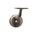 Orca Hardware Hd Handrail Bracket With Round Base Heavy Duty, Zinc Alloy, Satin Nickel