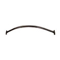 Orca Hardware Shower Curtain Rod With Holders Curved, 5' Length, Oil Rubbed Bronze