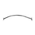 Orca Hardware Shower Curtain Rod With Holders Curved, 6' Length, Polished Chrome