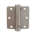Orca Hardware Spring Steel Hinge 3-1/2" X 3-1/2" X Square Corner, Satin Nickel