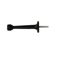 Orca Hardware Hd Rigid Door Stop With Black Tip Heavy Duty, Brass, 3-1/4" Length, Oil Rubbed Dark Bronze