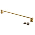 Orca Hardware Camano 24 Inch Towel Bar Set, Satin Brass