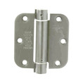 Orca Hardware Spring Steel Hinge 3-1/2" X 3-1/2" X 5/8" Radius Corner, Matte Black