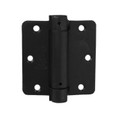 Orca Hardware Spring Steel Hinge 3-1/2" X 3-1/2" X Square Corner, Matte Black