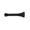 Orca Hardware 3-1/8" Spring Door Stop With Black Tip, Oil Rubbed Dark Bronze