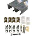 Orca Hardware Bpk1600 Bypass Door Hardware Kit 48", 250 Lbs., 1-3/8" To 1-3/4" Thickness