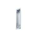 Orca Hardware Rectangular Flush Pull, Bright Polished Chrome