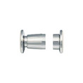 Orca Hardware Shower Curtain Rod Holder Plastic Adjustable, Polished Chrome