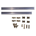 Orca Hardware Bpk1600 Bypass Door Hardware Kit 60", 250 Lbs., 1-3/8" To 1-3/4" Thickness