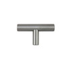 Orca Hardware Ck-10200 T-Pull Bar Cabinet, 2" Width, Steel, Satin Stainless