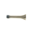 Orca Hardware 3-1/8" Spring Door Stop With Grey Tip, Antique, Satin Nickel Blackened